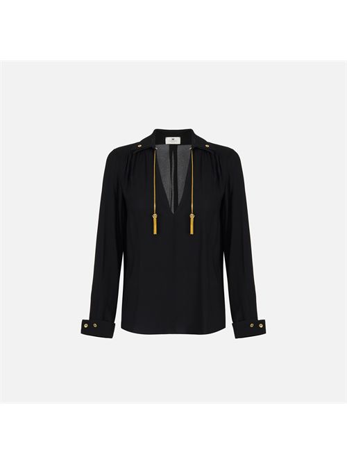 Camicia in georgette con dettagli gioiello ELISABETTA FRANCHI | CA15962E2/110